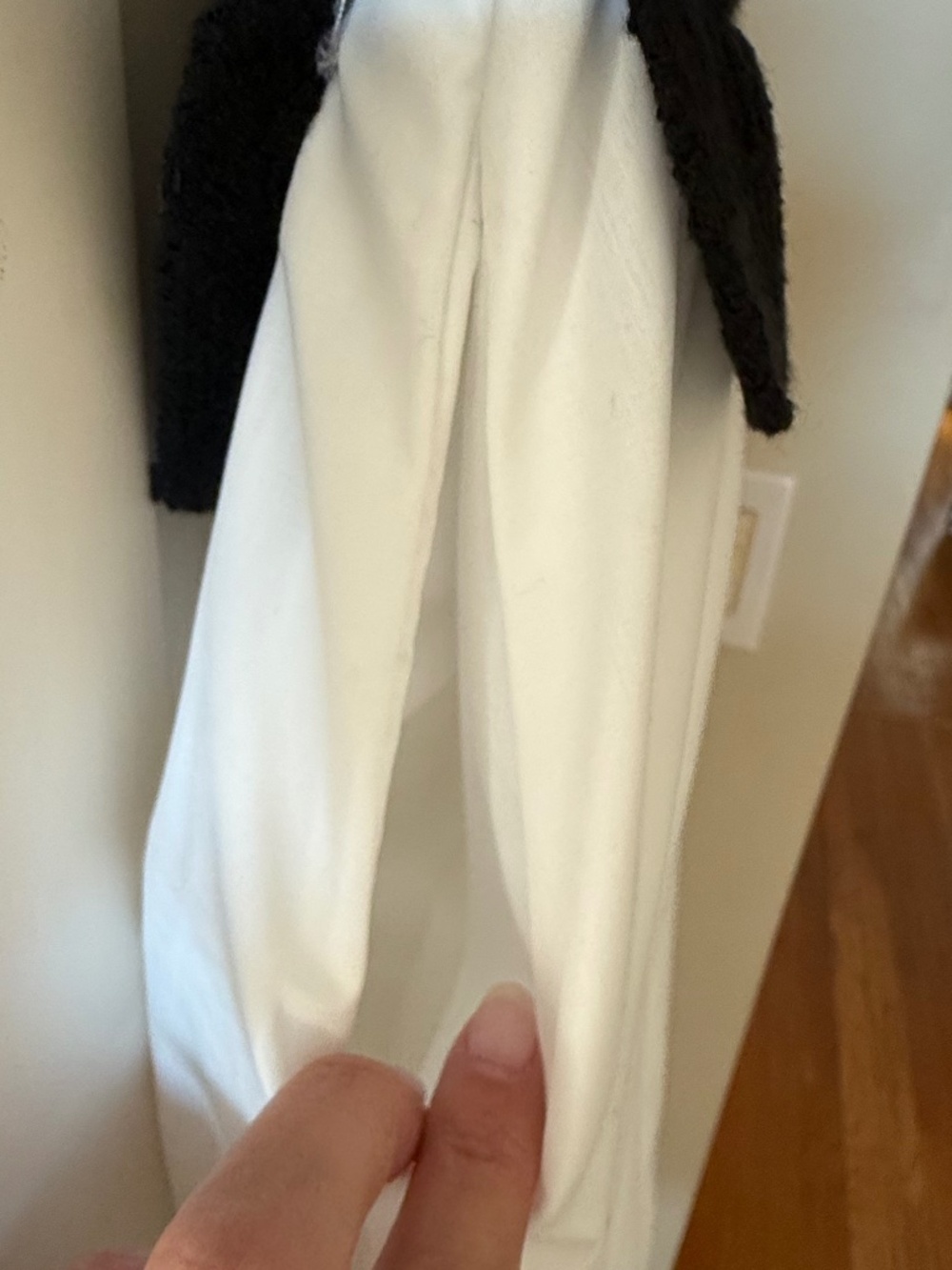 ASTR Black Crochet & White Midi Dress S - Picture 4 of 8